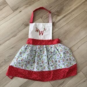 American Girl Wellie Wishers Holiday Christmas Baking CHILD size apron